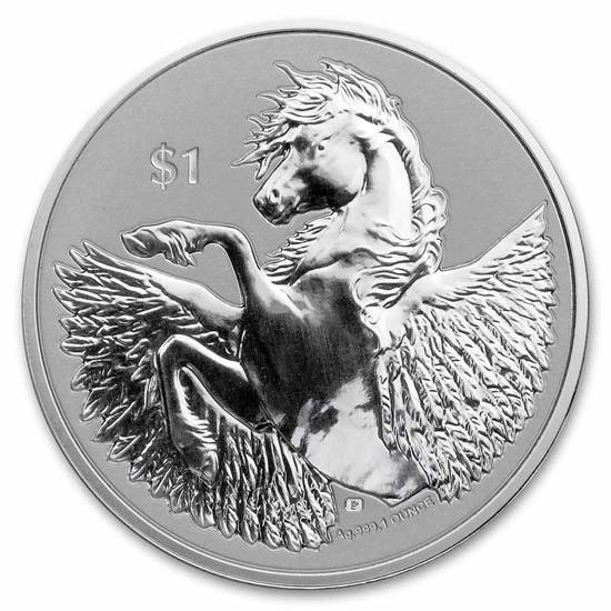 British Virgin Islands: Pegasus 1 oz Silver 2022