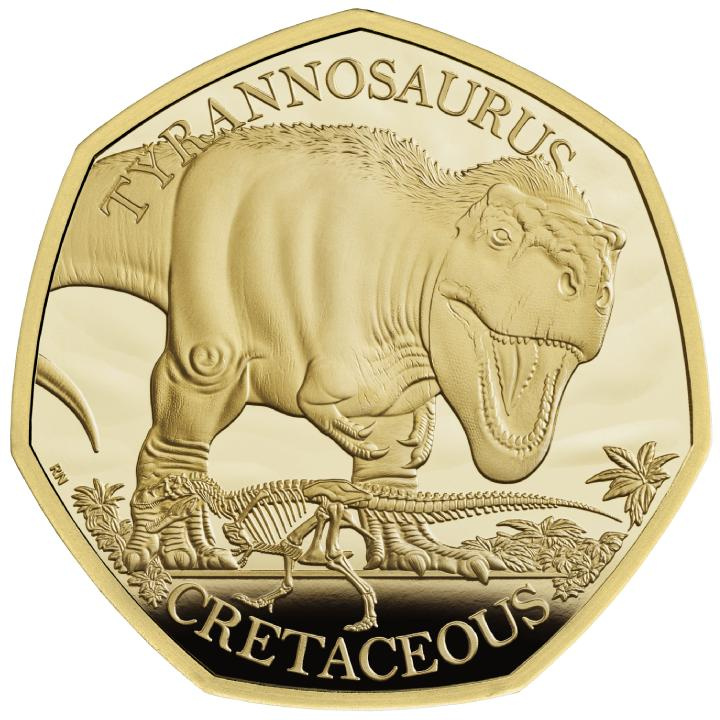 Dinosaurs: Iconic Specimens - Tyrannosaurus Rex 1/4 oz Gold 2024 Proof