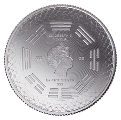 Tokelau: Equilibrium 1 oz Silver 2020