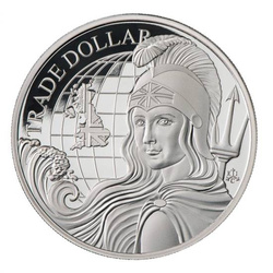St Helena Modern British Trade Dollar 1 oz Silber 2022 Proof