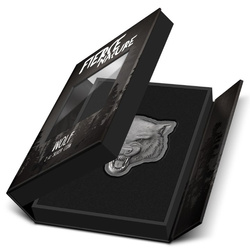 Niue: Fierce Nature - Wolf 2 oz Silber 2023 Antique Finish