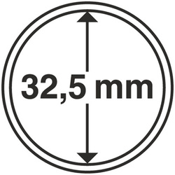 Leuchtturm - capsulă din plastic pentru monedă 32,5 mm 100 bucăți