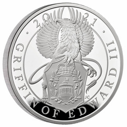 Queen's Beasts: The Griffin of Edward III 5 oz Silber 2021 Proof