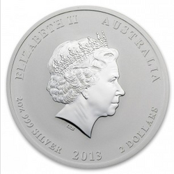 Lunar II: Year of the Snake 2 oz Silver 2013