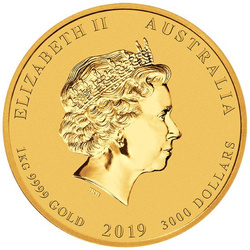 Lunar II: Year of the Pig 1000 gram Gold 2019