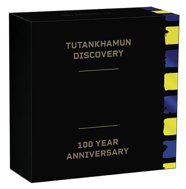 Tuvalu: Tutankhamun felfedezésének 100. évfordulója színes 1 uncia arany 2022 Proof