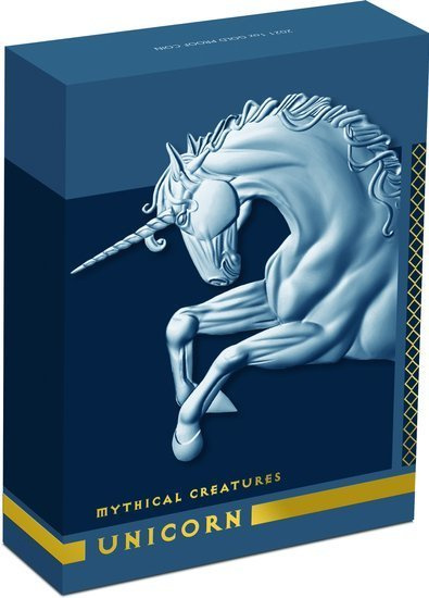 Seres Míticos: Unicornio 1 oz Plata 2021 Proof