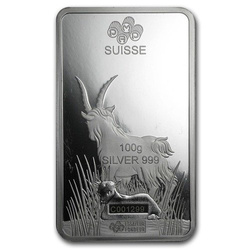 100 g Lunar Year of the Goat ezüsttömb