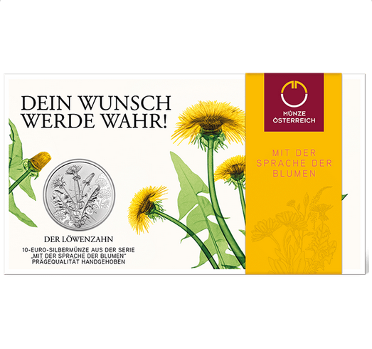 The Dandelion 10 euros en argent 2022