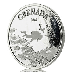 Granada: Paraíso del buceo 1 oz Plata 2018