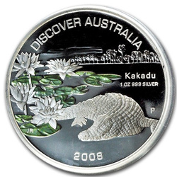 Discover Australia: Kakadu 1 oz Silber 2008 Proof