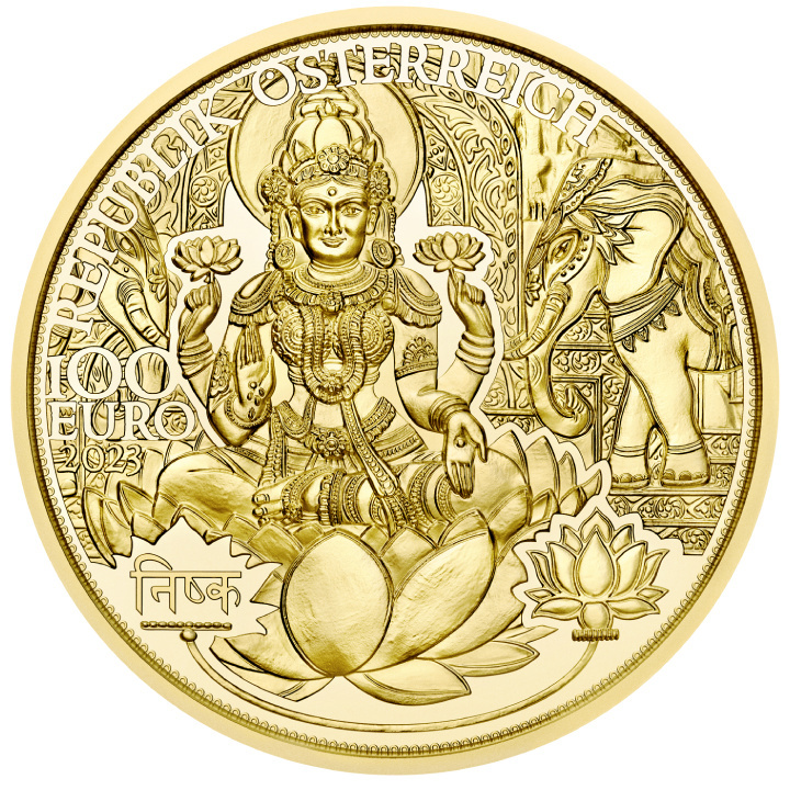 The Gold of India 100 Euro Gold 2023 Proof 