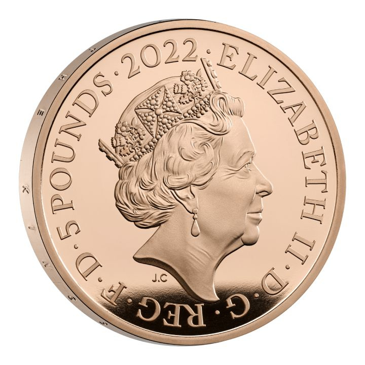 Tutankamón Descubrimiento 100 Aniversario £5 Oro 2022 Proof