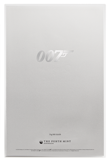 Filmplakát: 007 James Bond – No Time to Die 35 gramm ezüst 2020 (Ezüstfólia)