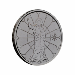 Samoa: Light of Christ 1/2 oz Silber 2022 Black Rhodium Proof