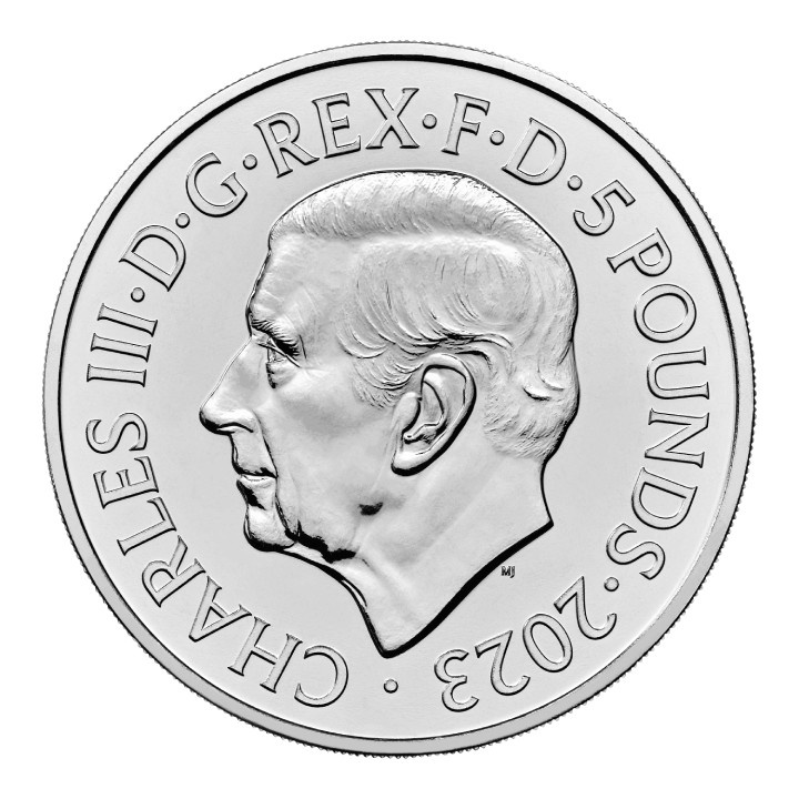 Mituri și Legende: Regele Arthur 5 £ Cupronichel 2023