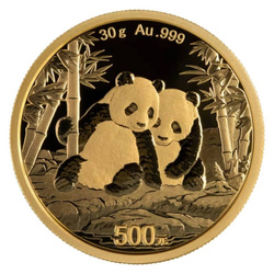 Chińska Panda 30 gramów Złota 2026