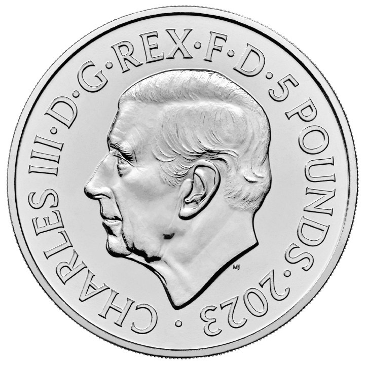 Pride of England 5 lire cupronichel 2023