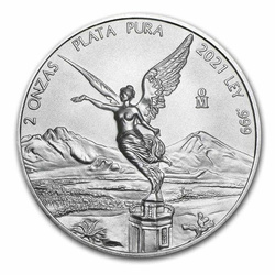 Mexican Libertad 2 oz Silver 2021