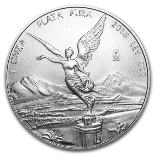 Diosa Mexicana de la Libertad 1 Onza Plata 2015
