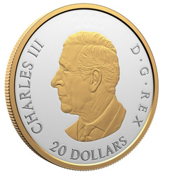 Canada: Allegories of Justice and Truth placcato in oro $20 Argento 2025 Proof