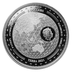 Tokelau: Terra 1 oz Silver 2021 Prooflike