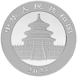 Panda chinois 30 grammes d'argent 2025