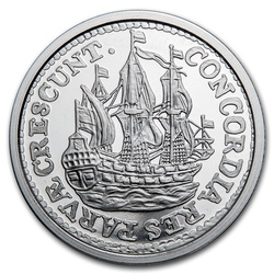 Netherlands: Ship Shilling 1 oz Silver 2021 (Restrike)