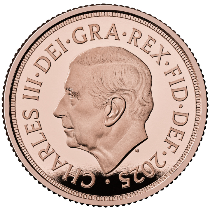Wielka Brytania: Suweren Zestaw 5 złotych monet 2025 Proof