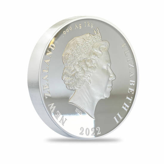 Kiwi 1000 grammi d'argento 2022 Proof High Relief
