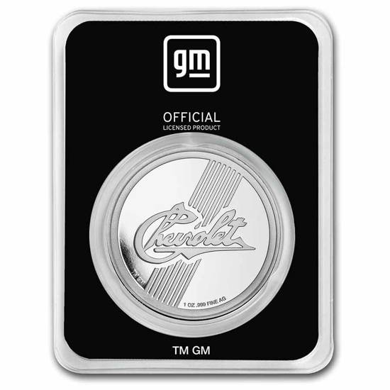 Chevrolet Original Logo (1911-1914) 1 unce stříbra Certipack