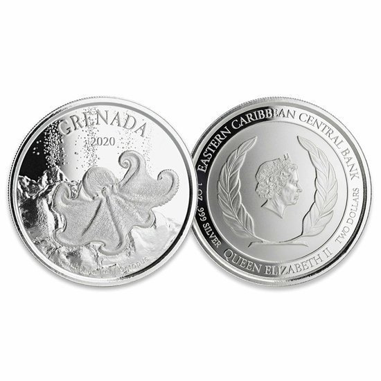Grenada: Polip 1 uncia ezüst 2020
