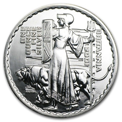 Britannia 1 uncja Srebra 2001