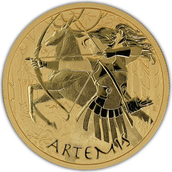 Tuvalu: Dioses del Olimpo - Artemisa 1 oz Oro 2023