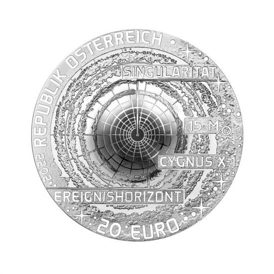 The Uncharted Universe: Black Hole coloreado 2/3 oz Plata 2022 Proof
