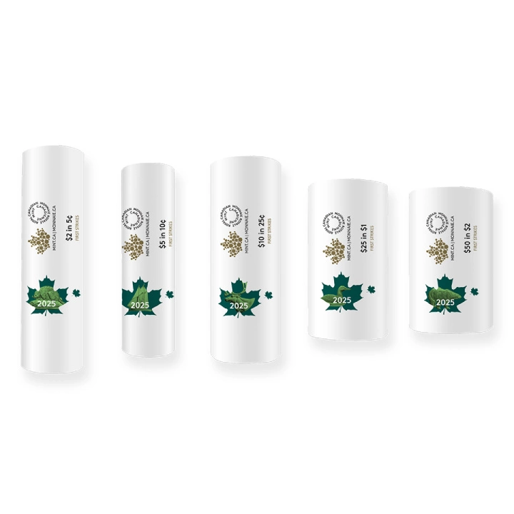 Zestaw Canada: Special Collection - First Strikes 5 x Wrap Roll Coin Set 2025