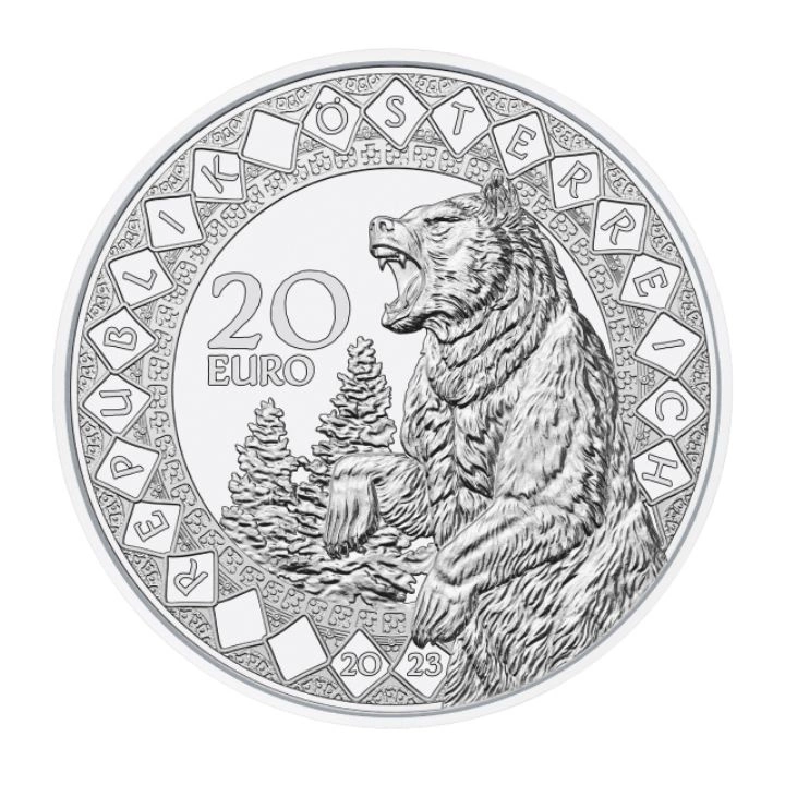 America - Puterea Vindecătoare a Ursului 20 Euro Argint 2023 Proof