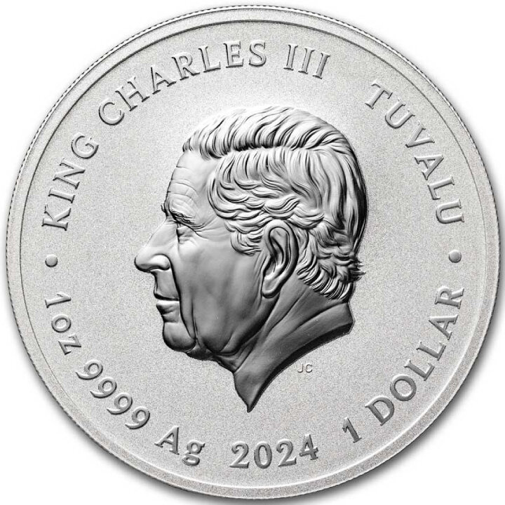 Tuvalu: Bandera Negra - The Kingston 1 oz Plata 2024