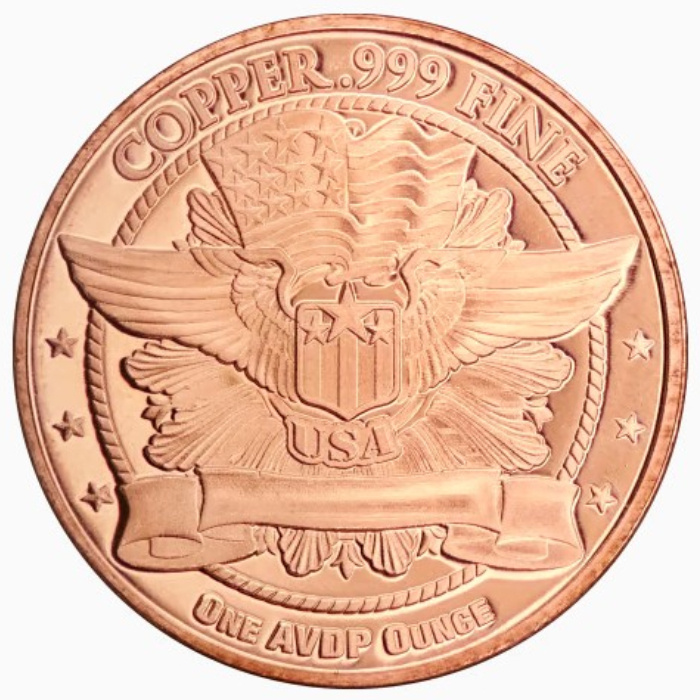 Liberty Standing 1 onza Cobre