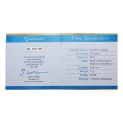 Îles Salomon : Le R.M.S. Titanic coloré 1 once d'or 2022 Proof