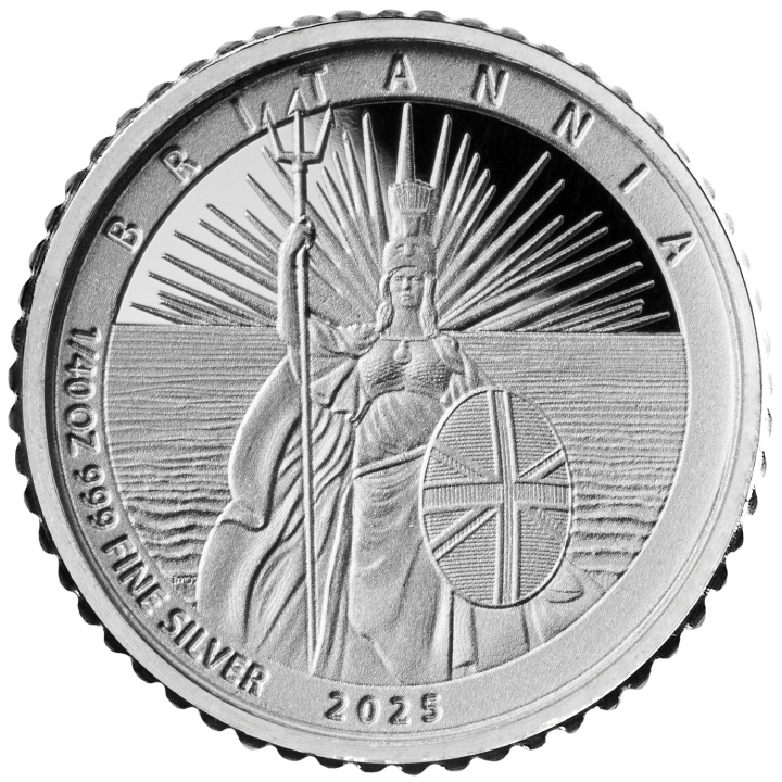 Set di 6 monete Britannia Argento 2025 Proof