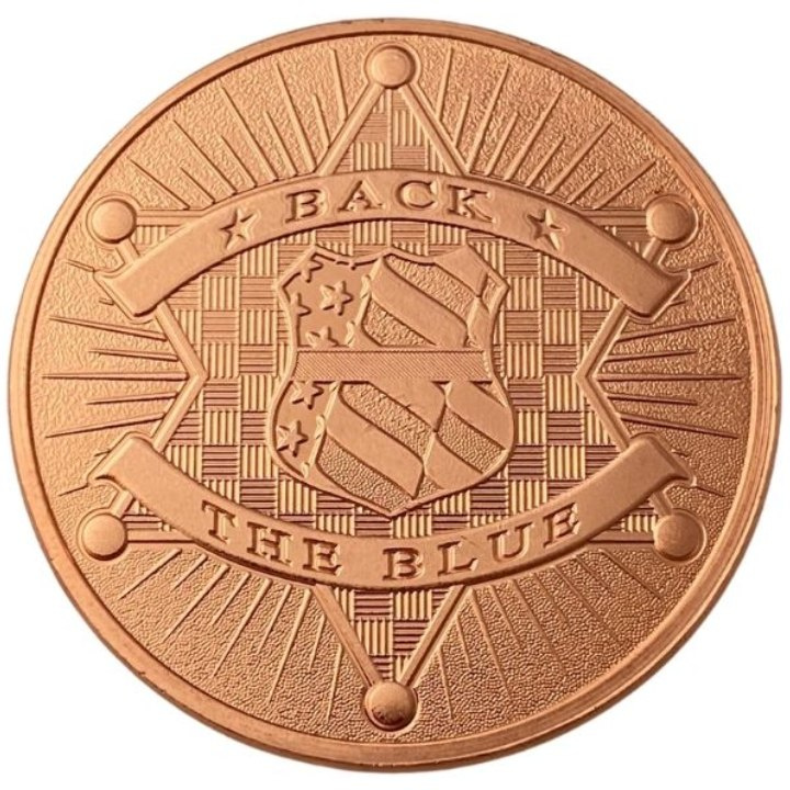 Back The Blue 1 oz Copper