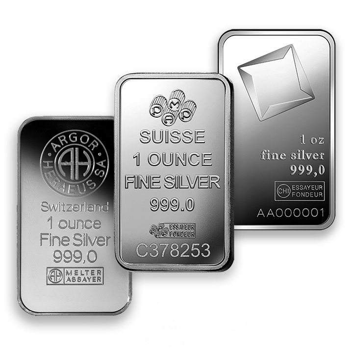 Lingot 1 once d'argent non trié