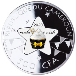 Camerun: Moneta commemorativa colorata Argento 2023 Proof