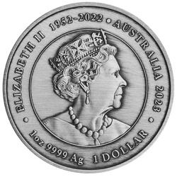 Miti e leggende cinesi: Fenice 1 oncia d'argento 2023 Moneta Antiquata