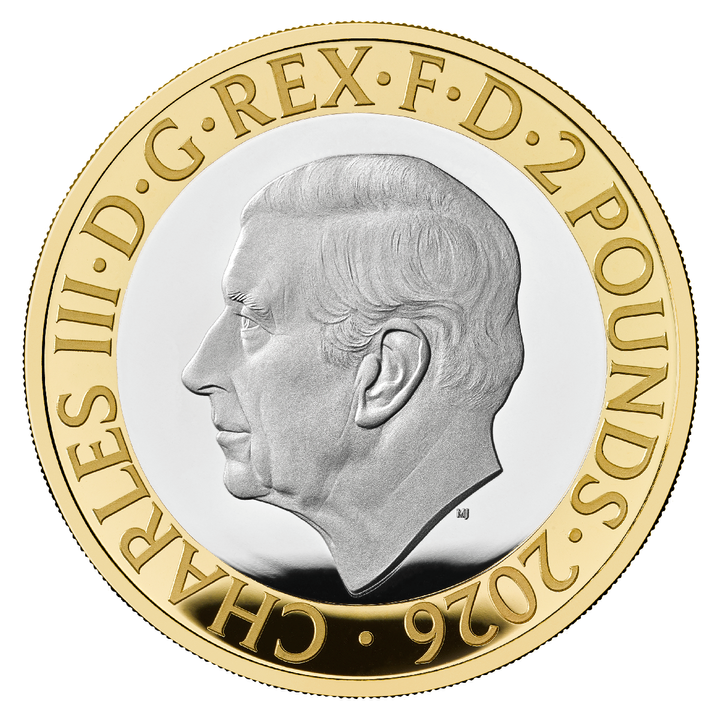 HMS Beagle £2 Gilded Silver 2026 Proof