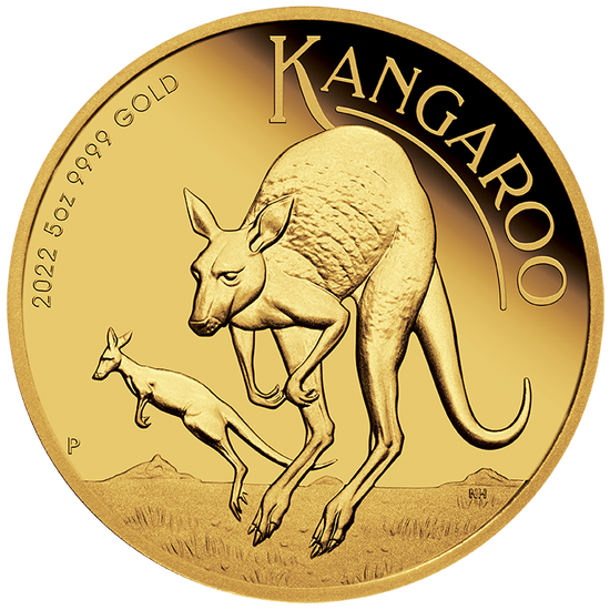 Ausztrál kenguru 5 gramm arany 2022 Proof