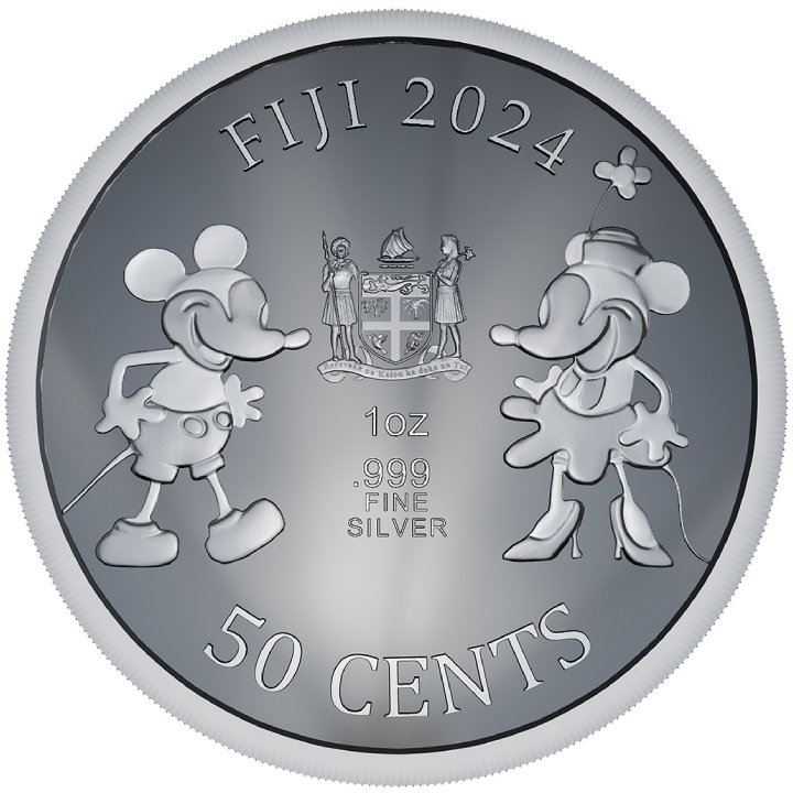 Fiji: Steamboat Willie 1 oz Silver 2024