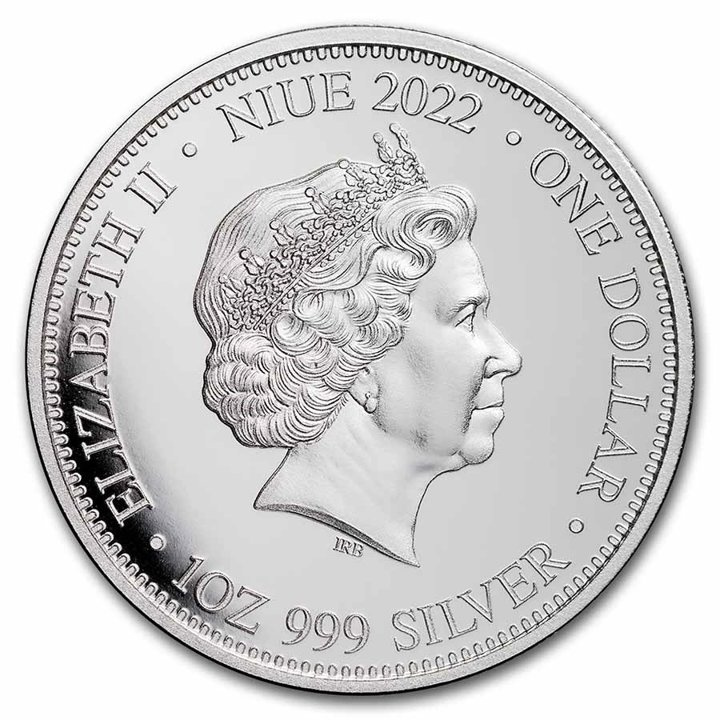 Niue: Apex Predators - Shark vs Crocodile 1 oz Silber 2022