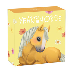 Tuvalu: Baby Horse coloreado 1/2 onza Plata 2026 Proof